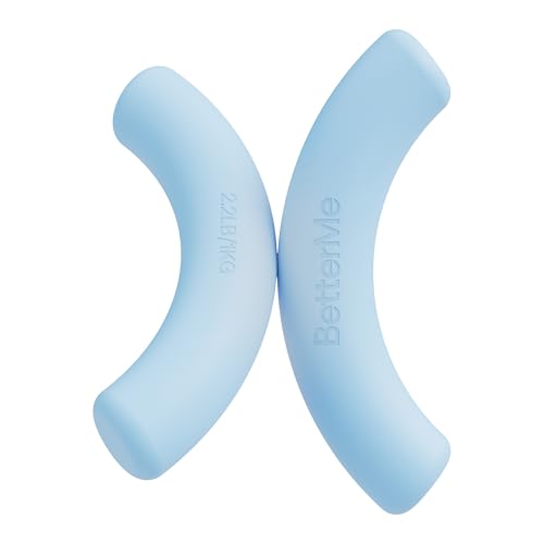 BetterMe Sculpt Dumbbells – 2.2 lb Pair Neoprene Hand Weights – Non-Slip Soft Grip Free Weights for Women – Compact Pilates, Barre & Home Workout Dumbbells - color: Serenity Blue