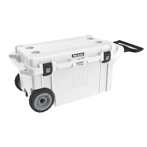 Pelican 45QT Elite Wheeled Cooler - color: White, style: 80 Quart