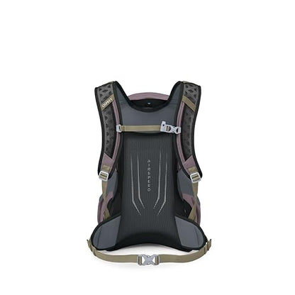 Osprey Hikelite 18L Durable Hiking Backpack - Travel Daypack with Rain Cover for Men and Women, Graphite Purple - color: Graphite Purple, style: 18l