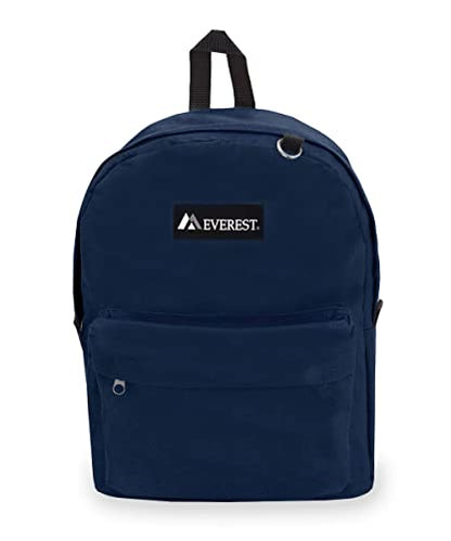 Everest 2045CR Classic Backpack, 16.5", Navy - color: Navy, size: One Size