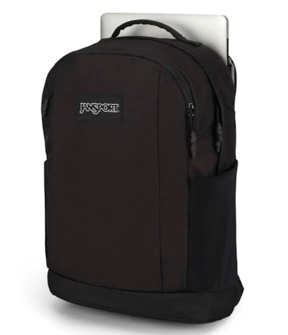 JanSport Inbound Pack – Large Main Compartment, Dual Water Bottle Pockets, and Dedicated 15-Inch Padded Laptop Pocket, Black - color: Black