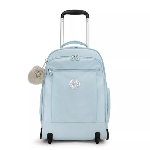 Kipling Women's Gaze 2 Wheel Rolling Backpack - color: Bridal Blue