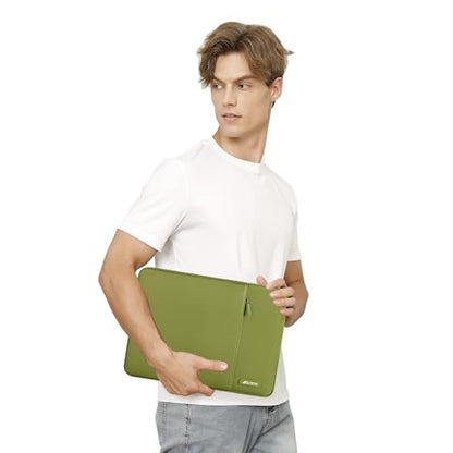 MOSISO Laptop Case 13 inch, Laptop Sleeve Compatible with MacBook Neo/Air/Pro 13 inch with A18/M5/M4/M3/M2/M1 Chip 2026-2016, Polyester Vertical Computer Sleeve Bag with Pocket, Chartreuse - color: Chartreuse, size: 13 inch