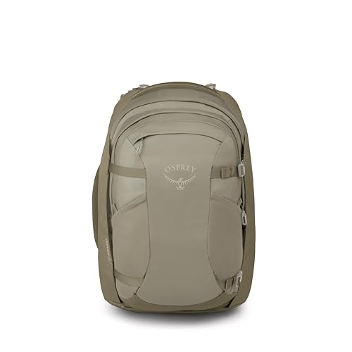 Osprey Fairview 55L Women's Travel Backpack - Carry On Bag with Personal Item Sized Detachable Daypack, Sawdust-Olive Tan - color: Sawdust Olive Tan, style: 55l