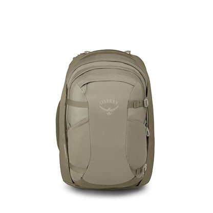 Osprey Fairview 55L Women's Travel Backpack - Carry On Bag with Personal Item Sized Detachable Daypack, Sawdust-Olive Tan - color: Sawdust Olive Tan, style: 55l