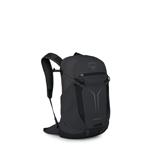 Osprey Sportlite 20L Lightweight Hiking Backpack for Men and Women - Everyday Hiking Bag - Travel Daypack, Raven Black - color: Raven Black, style: 20l