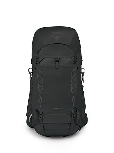 Osprey Tempest 44L Women's Lightweight Hiking Backpack - Daypack for Travel & Camping, Black/Coal Grey, M/L - color: Black/Coal Grey, size: Medium-Large