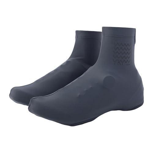 YKYWBIKE Cycling Shoe Protector Covers for Men and Women,Overshoes for Mountain Bike Shoes,4 Way Stretch Cycling Shoe Covers - color: Dark Gray, size: Small