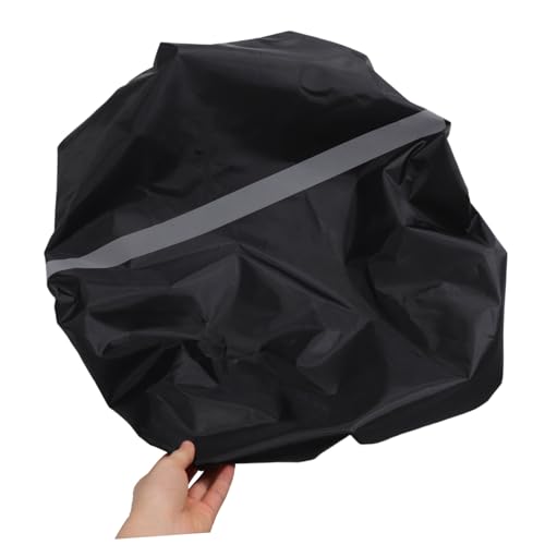 Toyvian Waterproof School Bag Covers Waterproof Bag Covers Light Green Back Oxford Cloth Back Protective Cover - color: Black