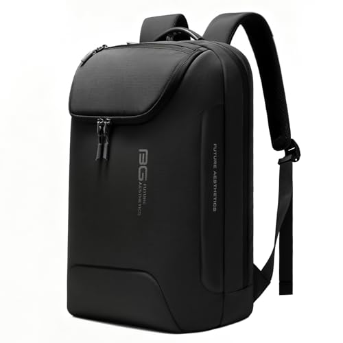 BANGE 15.6 Inch Laptop Backpack for Men and Women, Business Travel Backpack, Waterproof Lightweight Computer Bag for Office, Commuter & Outdoor Sports - color: Black