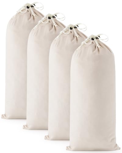 4 Pcs Single Shoe Bags for Travel, Dust Velvet Bag, Rio Red, 17.3x8.6 Inch | Washable & Reusable Travel Shoe Bags, Dustproof Shoe Bags with Drawstring Closure, Suitable for Travel, Home Storage - color: Beige, size: 17.3"x8.6"