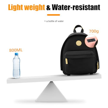 Cwatcun Camera Backpack for Women, Compact DSLR Bag with Tripod Strap - color: Black, size: 1.0 Small