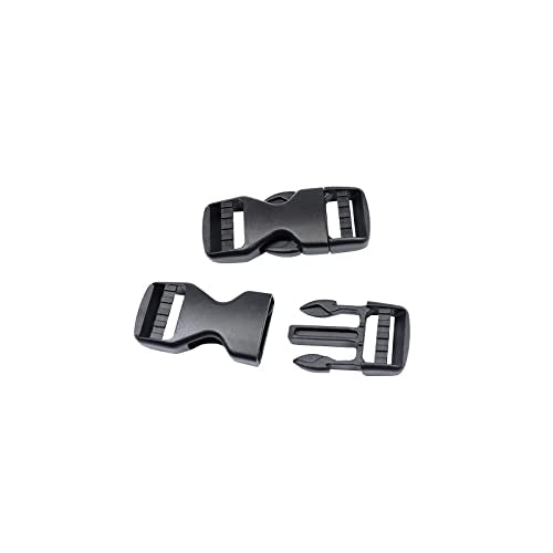 Side Release Buckles Heavy Duty Plastic Buckle Snap Clips Clasps Backpack Buckle Replacement for Strap - style: 3/4 Inch - 2sets