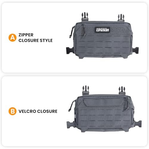 EXCELLENT ELITE SPANKER Tactical Chest Rig Pack EDC Chest Bag Molle Utility Chest Pouch for Outdoor Hunting Workouts Hiking - color: Grey