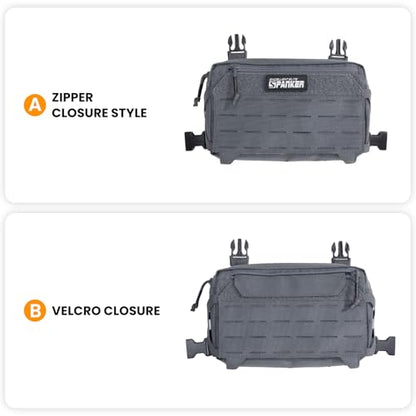 EXCELLENT ELITE SPANKER Tactical Chest Rig Pack EDC Chest Bag Molle Utility Chest Pouch for Outdoor Hunting Workouts Hiking - color: Grey