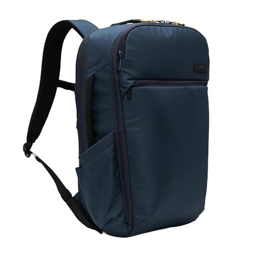 Halfday Roamer All-in-One Travel Backpack: 15” Laptop Compartment, Built-In Shoe/Laundry Pouch (Magnetic Sternum Strap, Padded Shoulder Support), Weekend & Business Trip Carry-on Bag, Marine - color: Marine