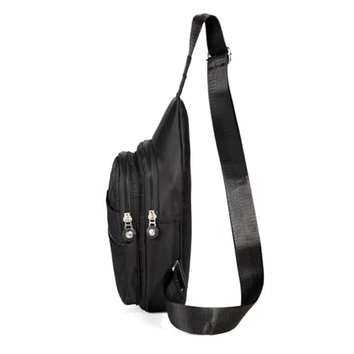 EVANCARY Small Sling Bag Crossbody Bags for Women Men, Sling Backpack Chest Daypack Cross Body Bag for Travel Outdoor - color: E Black
