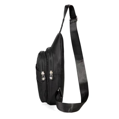 EVANCARY Small Sling Bag Crossbody Bags for Women Men, Sling Backpack Chest Daypack Cross Body Bag for Travel Outdoor - color: E Black