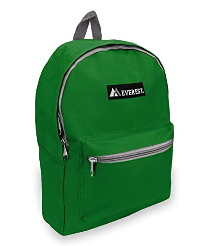 Everest 1045K Basic Backpack, 15", Emerald Green - color: Emerald Green