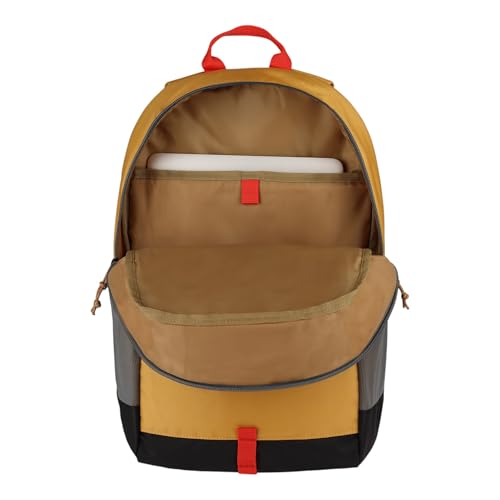 Eddie Bauer University Backpack 22L | Everyday Carry | Work | Travel | Commuter | Padded Laptop Sleeve | Stretch Bottle Pockets | Lightweight | Durable - Field Gold - color: University - Field Gold, size: 22L