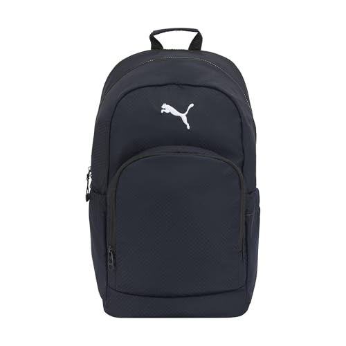 PUMA Women's Stellar Backpack with Luggage Strap, Padded Adjustable Straps & Water Bottle Pockets, New Navy, One Size - color: New Navy
