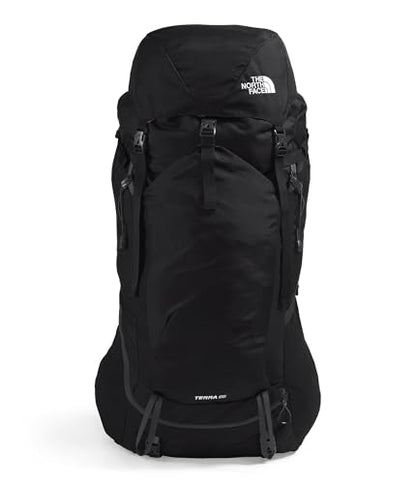 The North Face Terra 65 Backpack - Unisex Hiking Pack, Cinch-Top Opening with Zipper, Pole & Ice Axe Attachments, TNF Black/Asphalt Grey-NPF, Small/Medium - color: Tnf Black/Asphalt Grey-npf, size: Small-Medium