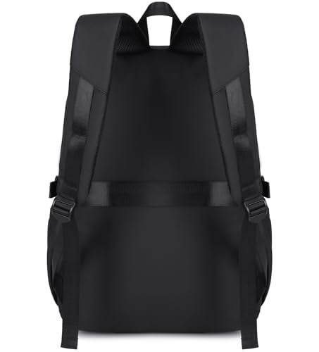 JIANYA Laptop Backpack for College Women Travel Backpack Big Student School Bag, Water Resistant Fits 15.6" Notebook - color: Black
