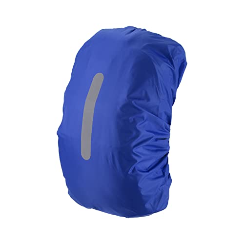 15-25L Waterproof Backpack Rain Cover, Non-Slip Backpack Cover with Vertical Reflective Strap Stay Dry for Hiking, Camping, Hunting, XS, Navy Blue