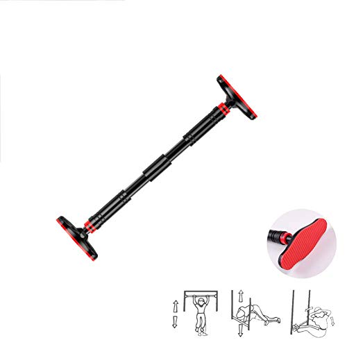 Doorway Pull Up Bar No Screws, Adjustable Width Chin Up Bar with Safety Lock & Anti-Slip Mat for Home Gym Exercise Fitness Strength Training, Max Weight Up to 350Kg - size: A60~100CM