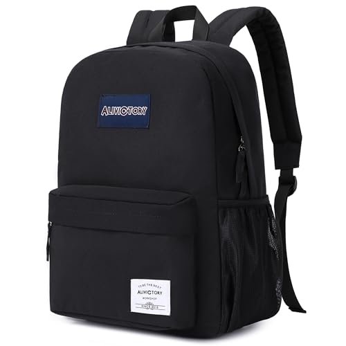 Backpack for Women Men 17 Inch Laptop Back Pack Large College Bookbag Kids Elementary Middle High School Bag for Girls Boys Teens Students Lightweight Travel Work Backpacks Casual Daypack Black - color: Black