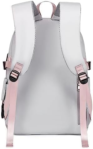 Acmebon Girl Roomy Fashion Laptop Backpack Casual Daily Backpack for Women Grey - color: Grey