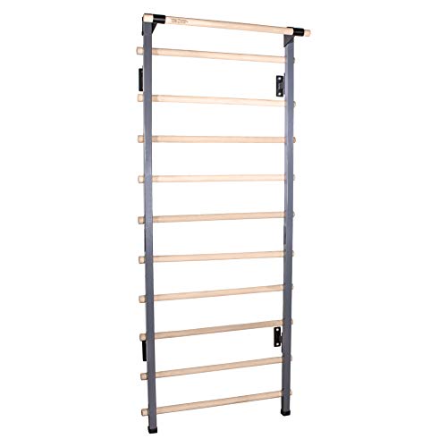 Vita Vibe - USA Made - CORE Series 36" Wide Adjustable Stall Bars (Swedish Bars) - 74"-90" Tall (With Chin-Up Bar)
