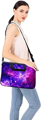 RICHEN 17 inch Laptop Shoulder Bag Carrying Case with Handle Fits 15.6/16/17/17.3/17.4 inch Laptop Notebook (16-17.3 inch, Purple Galaxy) - color: Purple Galaxy