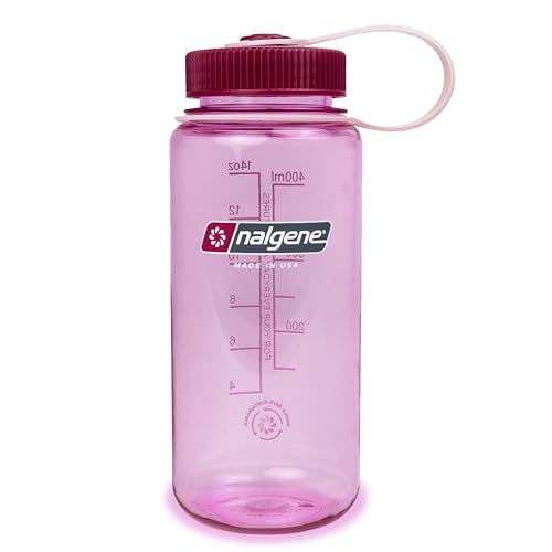 Nalgene Sustain Tritan BPA-Free Water Bottle Made with Material Derived from 50% Plastic Waste (using ISCC certified mass balance), 16 OZ, Wide Mouth, Cosmo (Pack of 6) - color: Cosmo, size: 16.9 Ounces (Pack of 6)