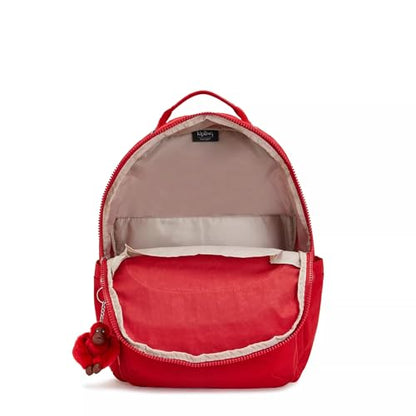 Kipling Women's Seoul 15" Laptop Backpack, Durable, Roomy with Padded Shoulder Straps, Built-In Protective Sleeve - color: Cherry Tonal 2, size: 12.75''L x 17.25''H x 8''D
