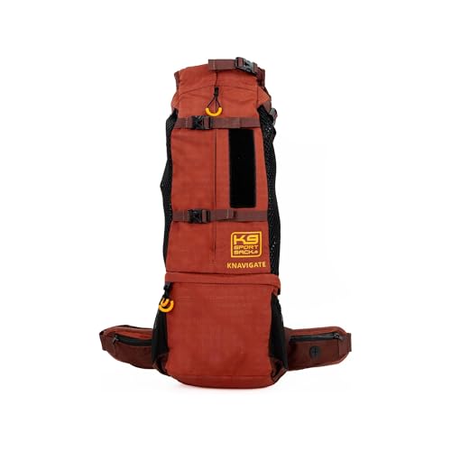 K9 Sport Sack Knavigate - Small, Dune - Ideal for Dogs with 13-16” Back Length - Adjustable, Backpack-Style Carrier with Internal Frame & Padded Hip Belt - color: Dune, size: Small