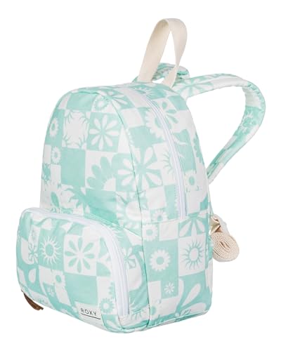 Roxy Women's Always Core Backpack | Travel | Everyday Carry | Beach | Polyester | 8L Capacity - Beach Glass Beach Bum Check - color: Beach Glass Beach Bum Check