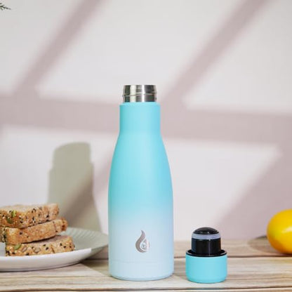 BJPKPK 25 oz Insulated Stainless Steel Water Bottle, Metal Sports Flask - color: Sea Salt, size: 25 Ounces