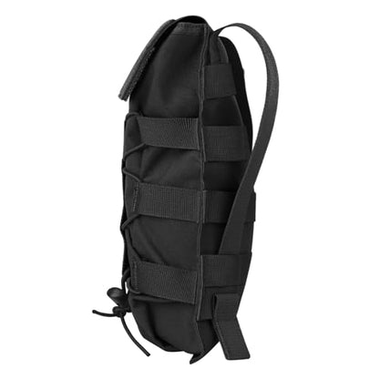 PETAC GEAR 1.5L / 3L Tactical Hydration Pack，Molle Carrier Pouch for 50 oz /100 oz Hydration Bladder Daypack Water Backpack. - color: BK, size: 1.5L bag only