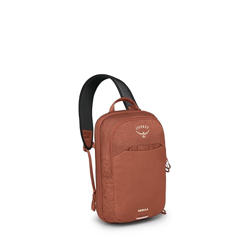 Osprey Nebula Shoulder Sling Bag - Crossbody Backpack with Laptop Sleeve and Bottle Pocket, Porcelain Orange Heather - color: Porcelain Orange Heather