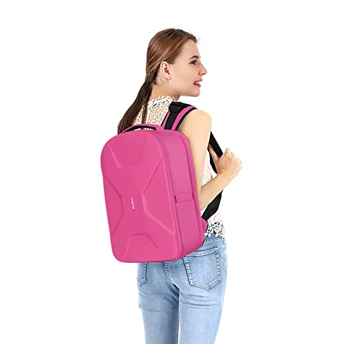 MOSISO Camera Backpack, DSLR/SLR/Mirrorless Photography Camera Bag 15-16 inch Waterproof Hardshell Case with Tripod Holder&Laptop Compartment Compatible with Canon/Nikon/Sony, Rose Red - color: Rose Red