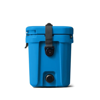 YETI Roadie 15 Hard Cooler with DoubleDuty Shoulder Strap - color: Big Wave Blue