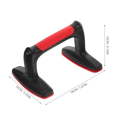 2pcs Red Plastic Push up Stands with Non-slip Handles for Men and Women Home Workout Fitness Equipment Gym Accessories Floor Push-up Bars for Strength Training