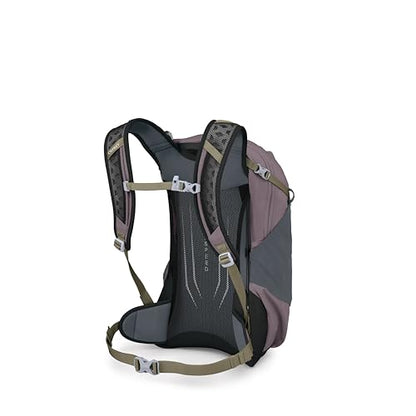 Osprey Hikelite 18L Durable Hiking Backpack - Travel Daypack with Rain Cover for Men and Women, Graphite Purple - color: Graphite Purple, style: 18l