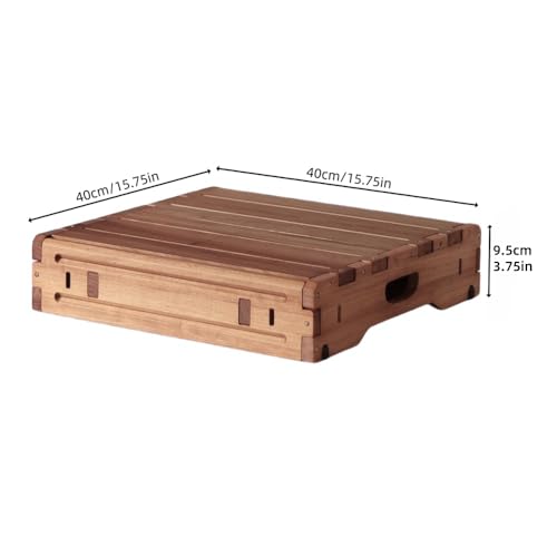 Wooden Platform, one Step Stool for The Elderly and Children, Porch Steps, Mobile Steps, Suitable for Disabled, Elderly, and Children - size: 15.75