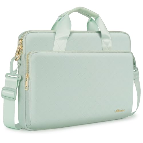 KIZUNA Laptop Sleeve Case 13 Inch Computer Shoulder Bag for 13.6" MacBook Air M2/MacBook Pro 14 M3 M2 M1 MAX/14 Lenovo ThinkPad X1 Carbon/IdeaPad Flex 5 Gen 8/IdeaPad Flex 5i/Yoga 9i Dell, Green - color: Green, size: 13-13.3 Inch / 13.6" New MacBook Air M