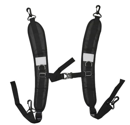 Backpack Straps, Adjustable Padded Shoulder Straps for Backpack Dry Bags ，Replacement Padded Strap with Metal/Plastic Clips