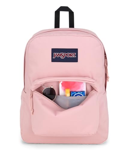 JanSport Superbreak Backpack - Durable, Lightweight Premium Backpack, Misty Rose - color: Misty Rose