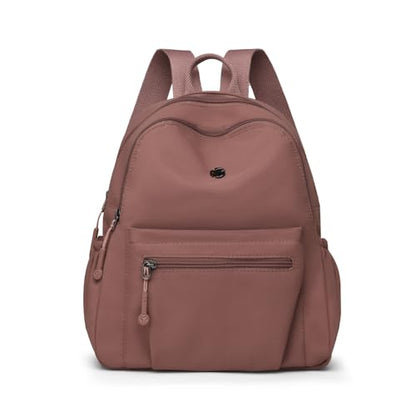 Tanweibago Mini Nylon Women Backpacks,11L Small Ladies backpacks Casual Lightweight Women Shopping Travel Daypack (Z-Caramel) - color: Z-caramel