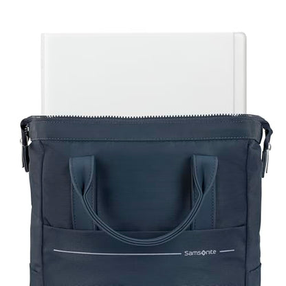 Samsonite Better Than Basics Convertible Backpack - Dual Carrying Options - Doctor-Bag Style Opening With Concealed Front Zipper - StackIt™ Strap Designed For Luggage Trolley Handle - MIDNIGHT BLUE